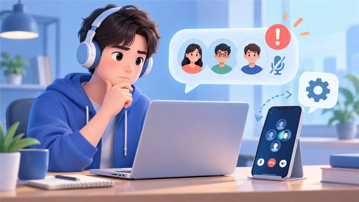 辣椒聊多人语音听不到或麦克风无声：按顺序排查